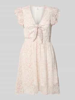 Only Getailleerd chiffon jurk met abstract motief model 'ASTA LIFE'