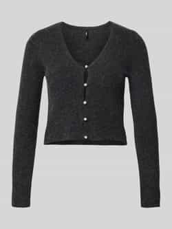 Only Gebreide trui ONLRICA LIFE LS VNECK PEARLCARD KNT