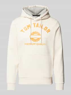 Tom Tailor Regular fit hoodie van katoenmix met logoprint