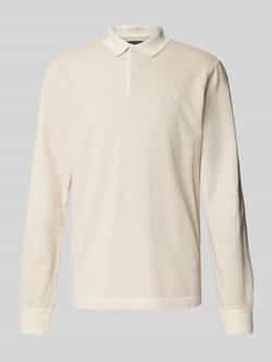 Marc O'Polo Regular fit poloshirt van puur katoen met geribde kraag