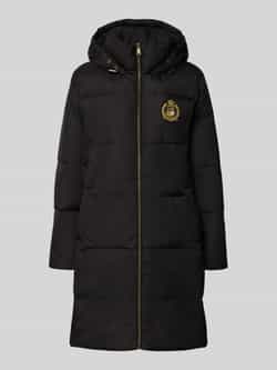 Lauren Ralph Lauren Gewatteerde lange jas met labelstitching