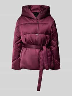Boss Regular fit gewatteerde lange jas met viscose model 'PLYSSA'