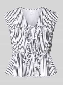 YAS Relaxed fit blousetop met vetersluiting model 'EBBA'