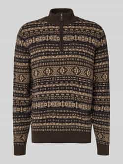 FYNCH-HATTON Regular fit pullover van zuivere wol model 'Jacquard'