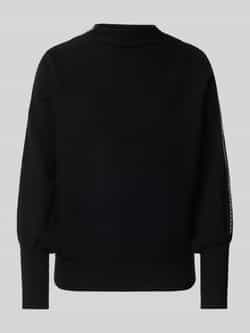 Zero Gebreide pullover van viscosemix met opstaande kraag