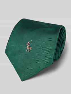 Polo Ralph Lauren Stropdas van zijde met labelstitching (8 cm)
