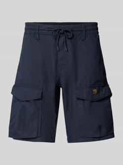 PME Legend Regular fit korte cargobroek met labelpatch model 'HAWK'