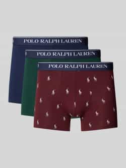 Polo Ralph Lauren Underwear Boxershort met elastische band met logo in een set van 3 stuks