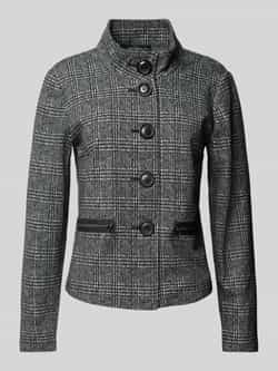 Betty Barclay Casual Blazer met Opstaande Kraag Black Dames