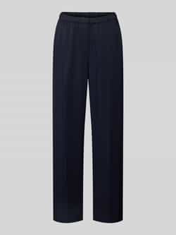 Gant Straight fit stoffen broek van pure viscose met persplooien