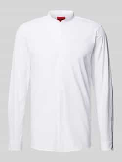 HUGO Extra slim fit zakelijk overhemd met opstaande kraag model 'ENRIQUE'