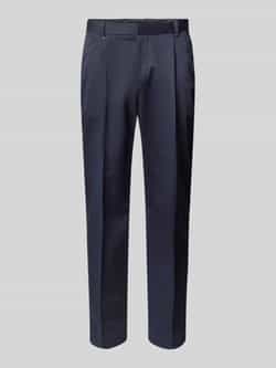 Boss Tapered fit pantalon met bandplooien model 'Perin'