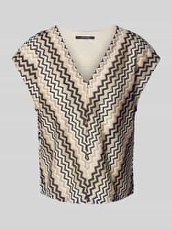 Comma T-shirt met V-hals