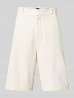 Hugo Blue Baggy fit bermuda met steekzakken model 'Damo'