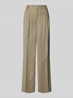 Jake*s Casual Stoffen broek met bandplooien