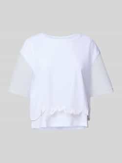 Armani Exchange Witte Katoenen T-shirt voor Vrouwen White Dames