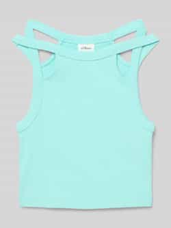 S.Oliver RED LABEL Slim fit tanktop met cut-outs