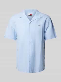 TOMMY JEANS Overhemd met korte mouwen TJM LINEN BLEND CAMP SHIRT EXT
