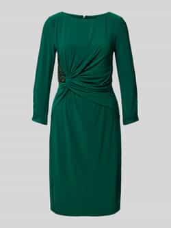 Adrianna Papell Knielange cocktailjurk met knoopdetail