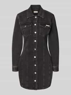 Calvin Klein Jeans Mini-jurk in denimlook met logopatch