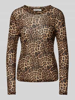 LOLLYS LAUNDRY Shirt met lange mouwen van viscose met opstaande kraag model 'Irie'