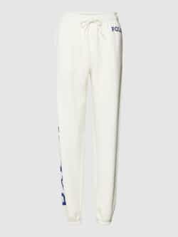 Ralph Lauren Witte sweatpants met logo White Dames