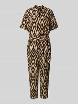 Comma Jumpsuit met strikceintuur