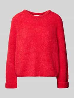 American vintage Gebreide pullover van linnenmix met ronde hals