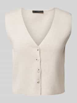 Oui Gilet in gebreide look