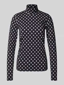 Marc Cain Shirt met lange mouwen en opstaande kraag