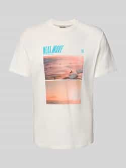 Only & Sons Regular fit T-shirt met motiefprint