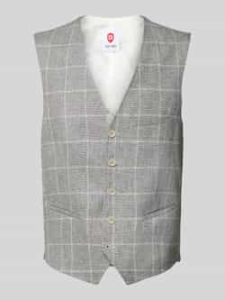 CG Club of Gents Linnen gilet met strookzakken