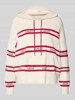 LIU JO SPORT Relaxed fit pullover van viscosemix met logostitching