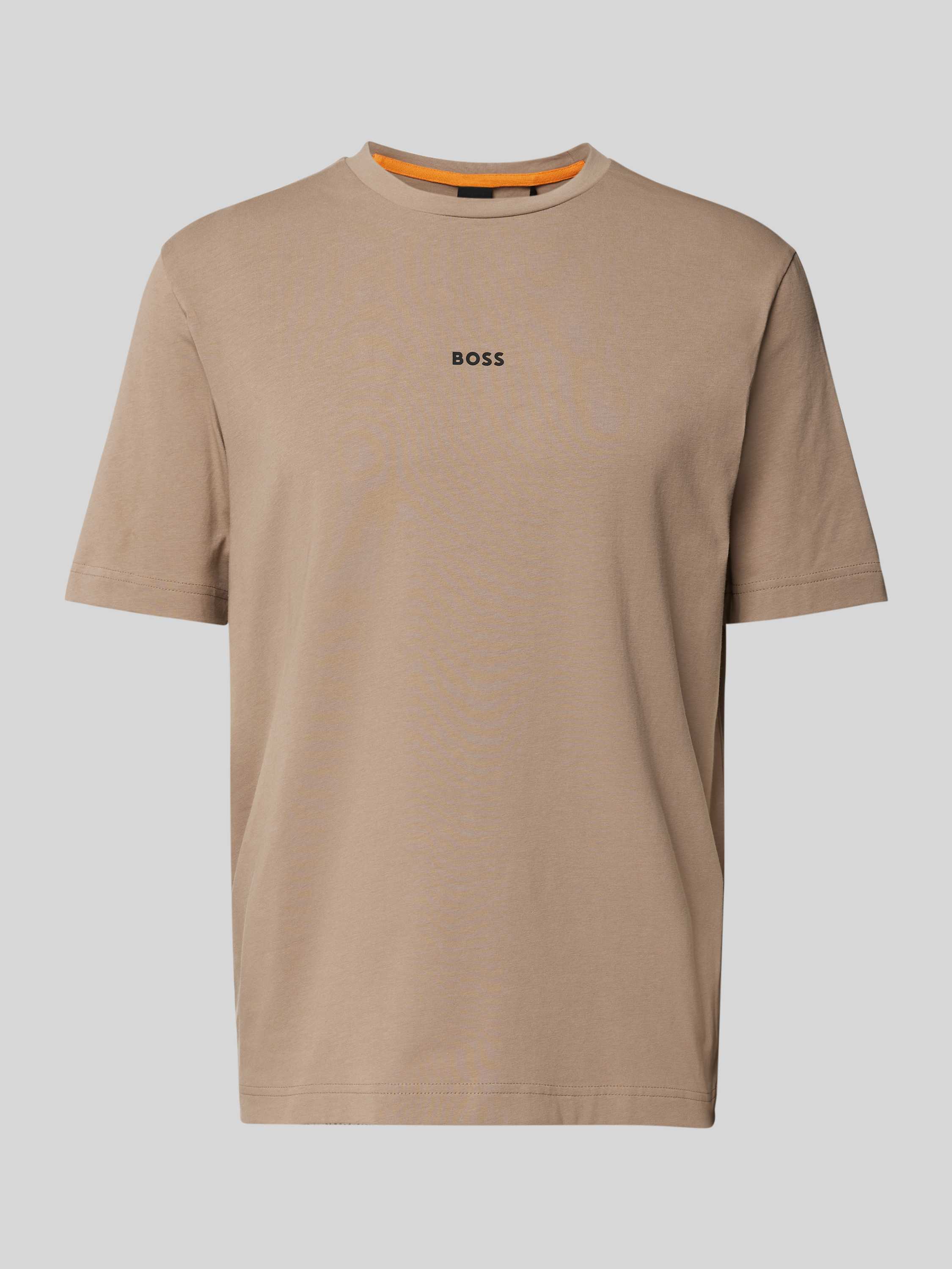 Boss Orange T-shirt met labeldetail model 'TCHUP'