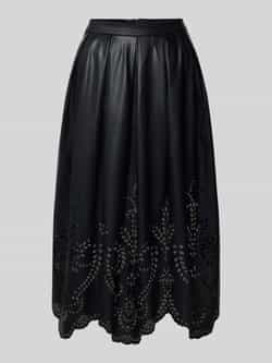 Oui Midirok in leerlook met ritssluiting