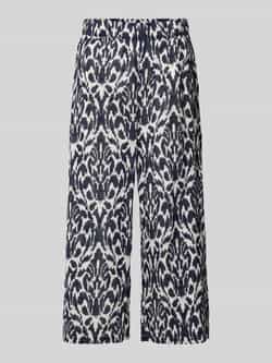 MbyM Wide leg stoffen broek met verkort model 'Anjelica'