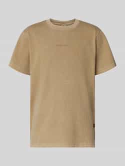 G-Star RAW Overdyed Center Chest Loose T-Shirt Beige Heren