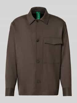ANNARR Relaxed fit overhemdjack met borstzak model 'KARL'