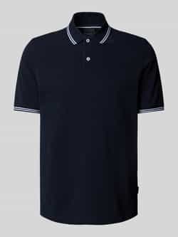 Bugatti Regular fit poloshirt met labeldetail
