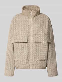 Jake*s Casual Jack met opstaande kraag en klepzakken