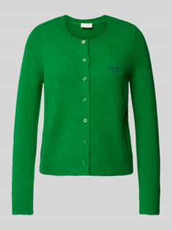 Liu Jo White Cardigan met labelstitching