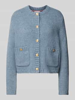 Tommy Hilfiger Gebreid jack met wol en structuurmotief
