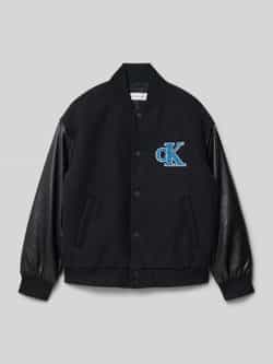 Calvin Klein Jeans Bomberjack met labelapplicatie model 'VARSITY'