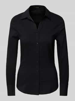 MORE & MORE Overhemdblouse met labelstitching
