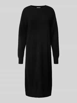 Christian Berg Woman Loose fit gebreide jurk van puur kasjmier met ronde hals
