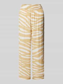 S.Oliver RED LABEL Flared stoffen broek met all-over motief