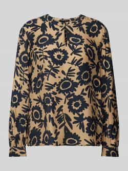 LUISA CERANO Blouse van zijde met druppelvormige hals