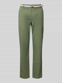 Christian Berg Woman Chino in effen design met riem