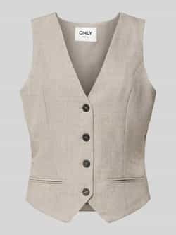 Only Regular fit gilet in gemêleerde look model 'LINDA'