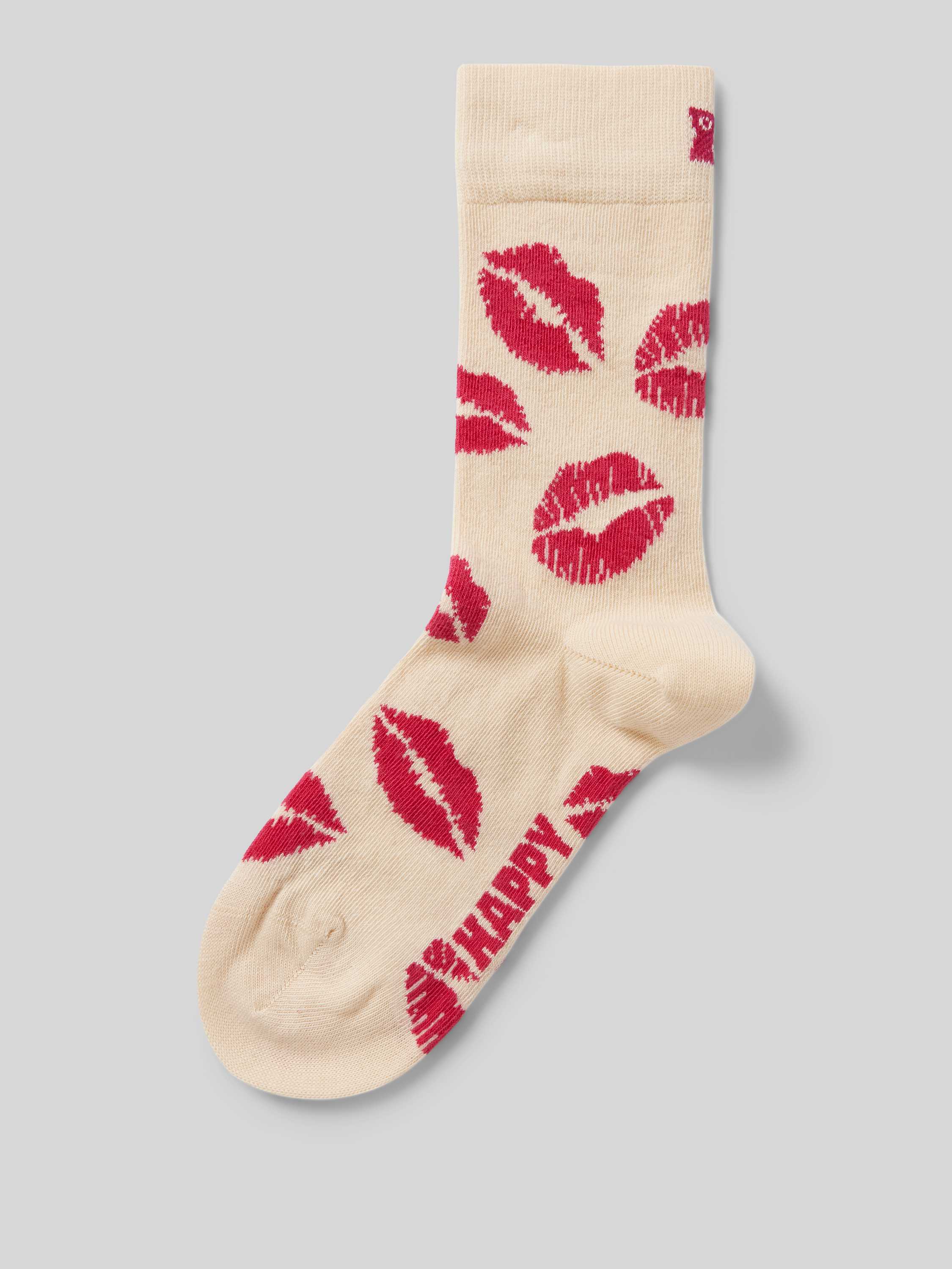 Happy Socks Sokken met motiefprint model 'Kisses'